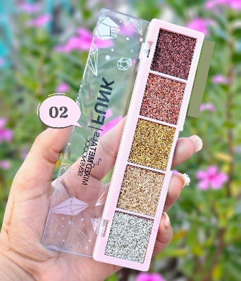 Picture of SEVENCOOL MIXED METALS FUNK GLITTER 5 Color EYESHADOW PALETTE