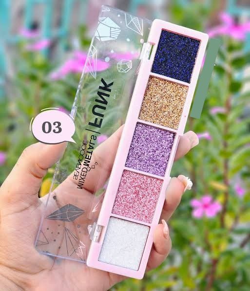 Picture of SEVENCOOL MIXED METALS FUNK GLITTER 5 Color EYESHADOW PALETTE