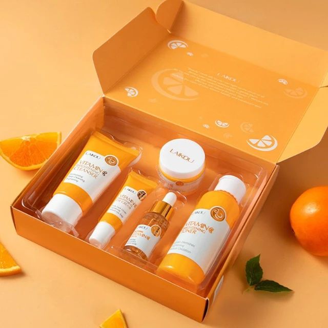 Picture of Vitamin C Whitening Skin Care Set Glutathione Face Cream Emulsions Serum Skin Whitener Korean Skin Care Products