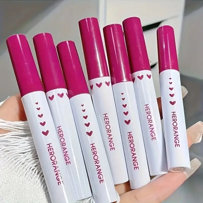Picture of Five Pcs Lip Glaze Set, Illustration Series Gift Box Lip Gloss Set, Mirror Water Gloss Lip Glaze