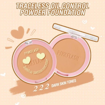 Picture of Pink_Flash Matte Oil Control Pressed Powder - 222