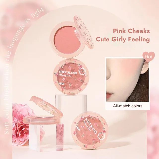 Picture of Flower Beauty Makeup Set Gift Box Hivi Velvet Lip Glaze Lipstick Eyeshadow Holiday Gift For Girlfriend & Wife 8pcs Make-up Set