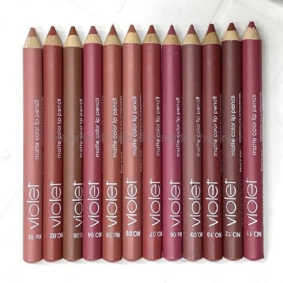 Picture of Violet Matte Color 12 Pisce Lip Pencil Single