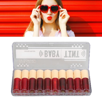 Picture of Lip Tint Stain Set, Matte Waterproof Long Lasting High Pigment Moisturizing 05 Pisce