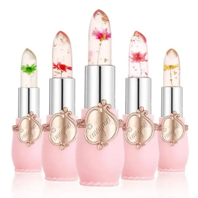 Picture of jelly flower moisturizing lipstick temperature color changing lip balm long-lasting lip care lipstick women daily basic lips makeup