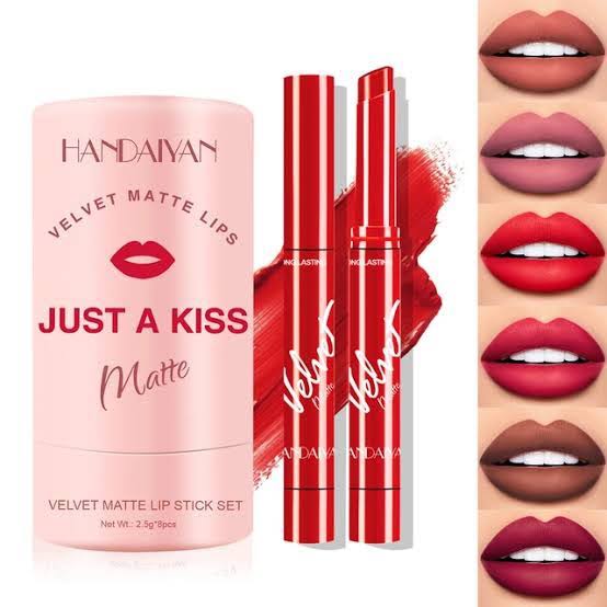 Picture of Handaiyan Just a Kiss Velvet Matte 8pcs Lipstick Set