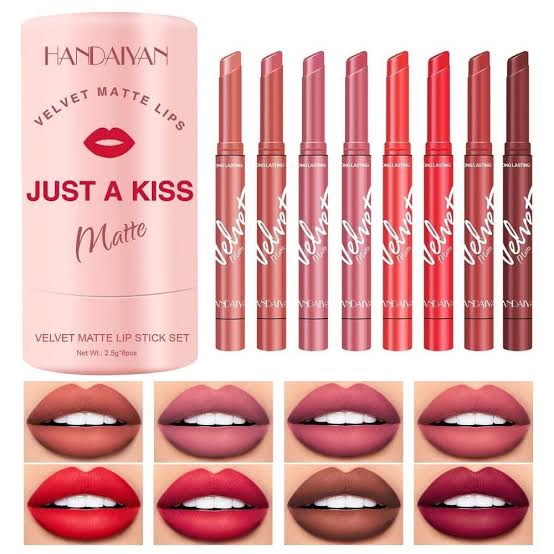 Picture of Handaiyan Just a Kiss Velvet Matte 8pcs Lipstick Set