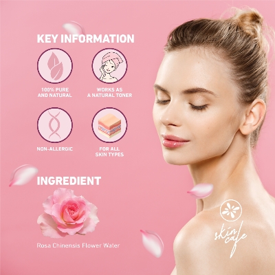 Picture of Skin Cafe 100% Natural Rose Water Face And Body Mist

(120ml)