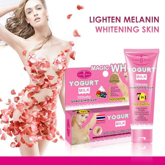 Picture of Aichun Beauty 7 In 1 Yogurt Milk Fade Melanin Bleaching Whitening Underarm Cream 80gm