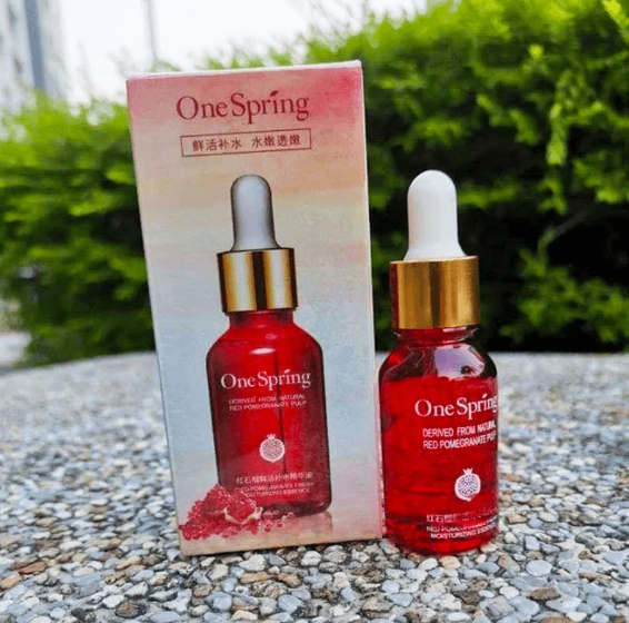 Picture of One Spring Red Pomegranate Nourishing Moisturizing Essence Serum-15 ml One Spring Red Pomegranate Nourishing Moisturizing Essence Serum-15 ml
