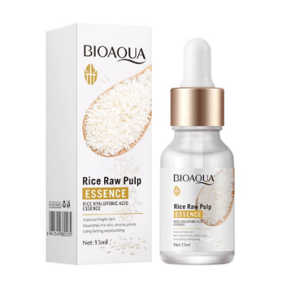 Picture of BIOAQUA Rice Raw Pulp Essence, Hyaluronic Acid Rice SerumImprove Hyperpigmentation, Boost Collagen, Vitality Shrink Pores Skin Care-15ml