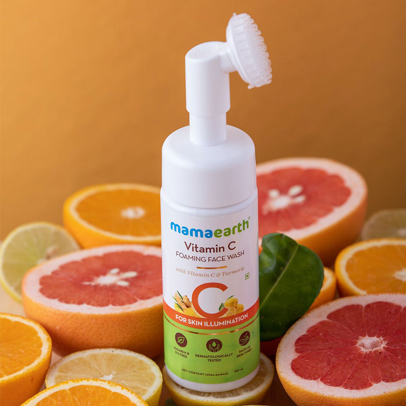 Picture of Mamaearth Vitamin C Foaming Face Wash with Vitamin C and Turmeric for Skin Illumination (150ml)