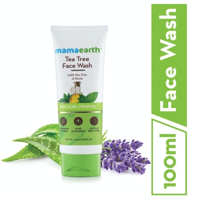 Picture of Mamaearth tea tree facewash for acne & pimples (100ml)