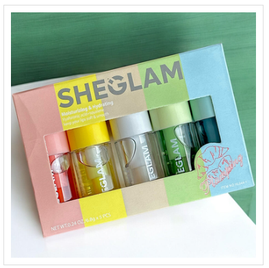 Picture of Sheglam Jelly Wow Hydrating Lip Oil Moisturizing Plumping Lip Gloss 5pcs Set