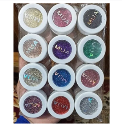 Picture of MUA Glitter Eyeshadow 12pcs set - eyeshadow palette