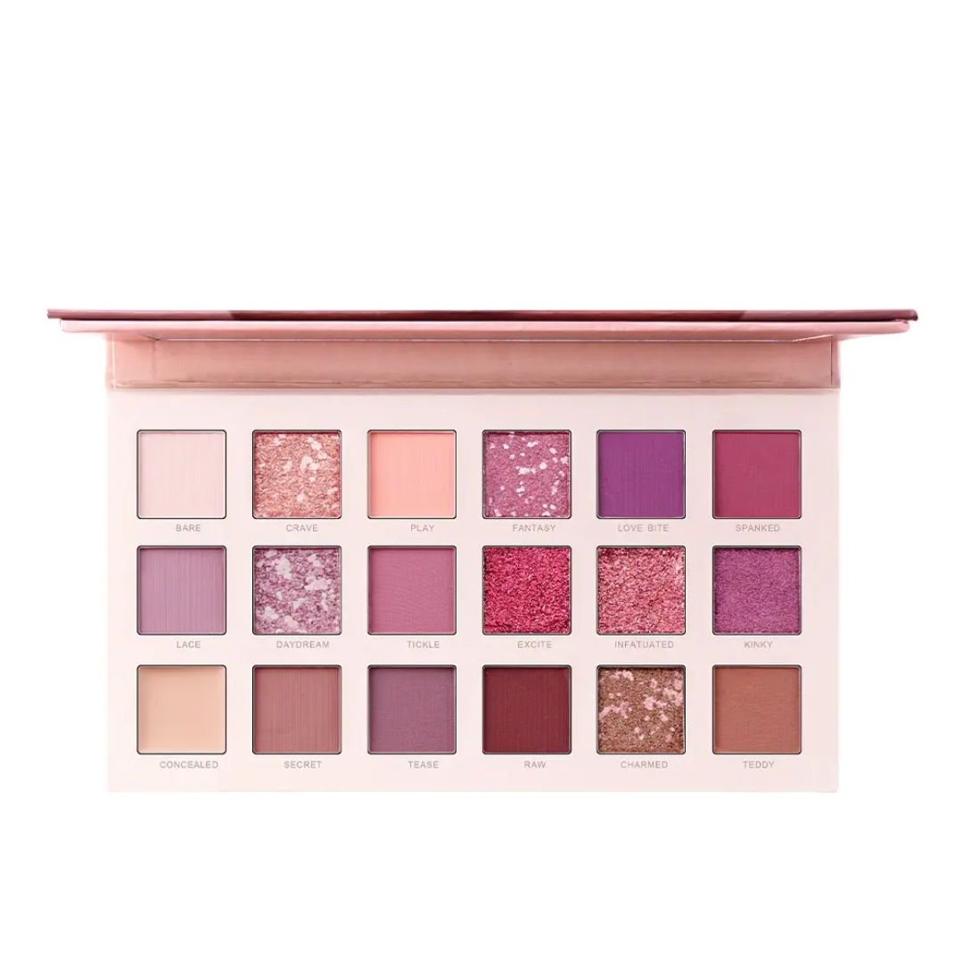 Picture of High Pigment Private Label Glitter Nude Hida Eyeshadow Palettes MISS ROSE Beauty Make up Eye Shadow Palette Cosmetics