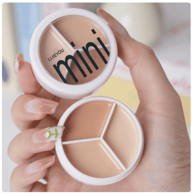 Picture of Tricolor Concealer Masking Tattoo Spots Face Fucking Black Eye Circle Concealment Plate genuine goods Women's Brightening Tear Groove Face