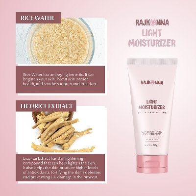 Picture of Rajkonna Light Moisturizer With Rice Water And Licorice Extract(50gm)
