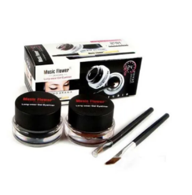 Picture of Water Proof Music Flower Gel Black And Brown 2-Color Gel Eyeliner
