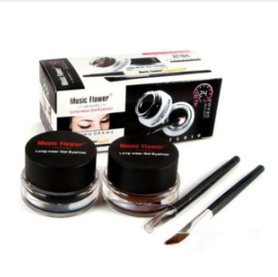 Picture of Water Proof Music Flower Gel Black And Brown 2-Color Gel Eyeliner