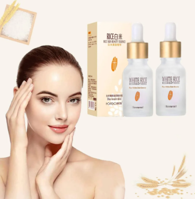Picture of ROREC White Rice Serum Reduces Wrinkles and Lighten Dark Spots Pore Minimizer Anti- Aging Face Moisturizer Skin Lightening - 15ml