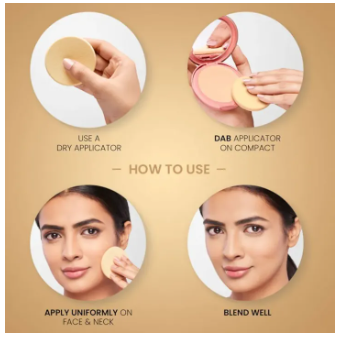 Picture of Lakme 9 to 5 Primer + Matte Powder Foundation Compact, Rose Silk, 9 g