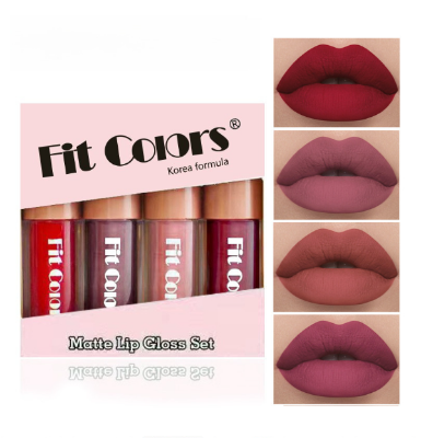 Picture of Fit Colors 4-piece lip gloss set velvet non-stick Cup Diamond lip non-fading lip gloss suit cross-border-02