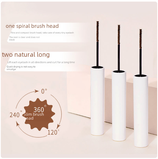Picture of SUAKE/Suanke Mascara Women's Waterproof Sweat-proof Slim Long Curled Thin Brush Head Thick Super Long Durable Non-blooming