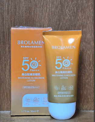 Picture of Bolanmeng Europe and the United States lotus whitening sunscreen outdoor portable 50 times sunscreen water moist light SPF50 fresh and non-greasy