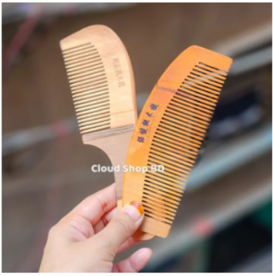 Picture of Natural Wooden Hair Brush Comb - Grooming Tool for All Hair Types
