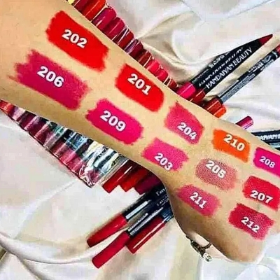 Picture of Flannor 12 Pisce Pencil Lipstick & Lip liner Set