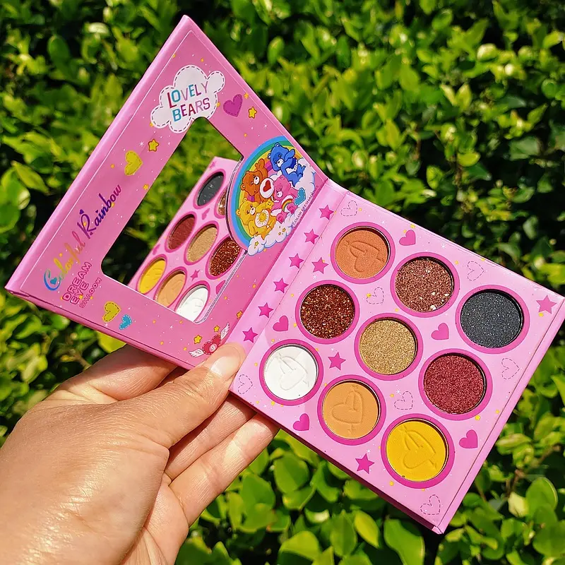 Picture of Boutique 9 Colors Eye Shadow Plate Shimmer Matte Shimmering Powder Sequels Makeup Palette Stage Makeup Eyeshadow Palette kunming