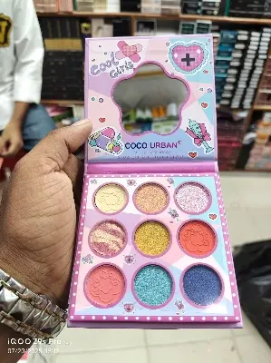 Picture of Boutique 9 Colors Eye Shadow Plate Shimmer Matte Shimmering Powder Sequels Makeup Palette Stage Makeup Eyeshadow Palette kunming