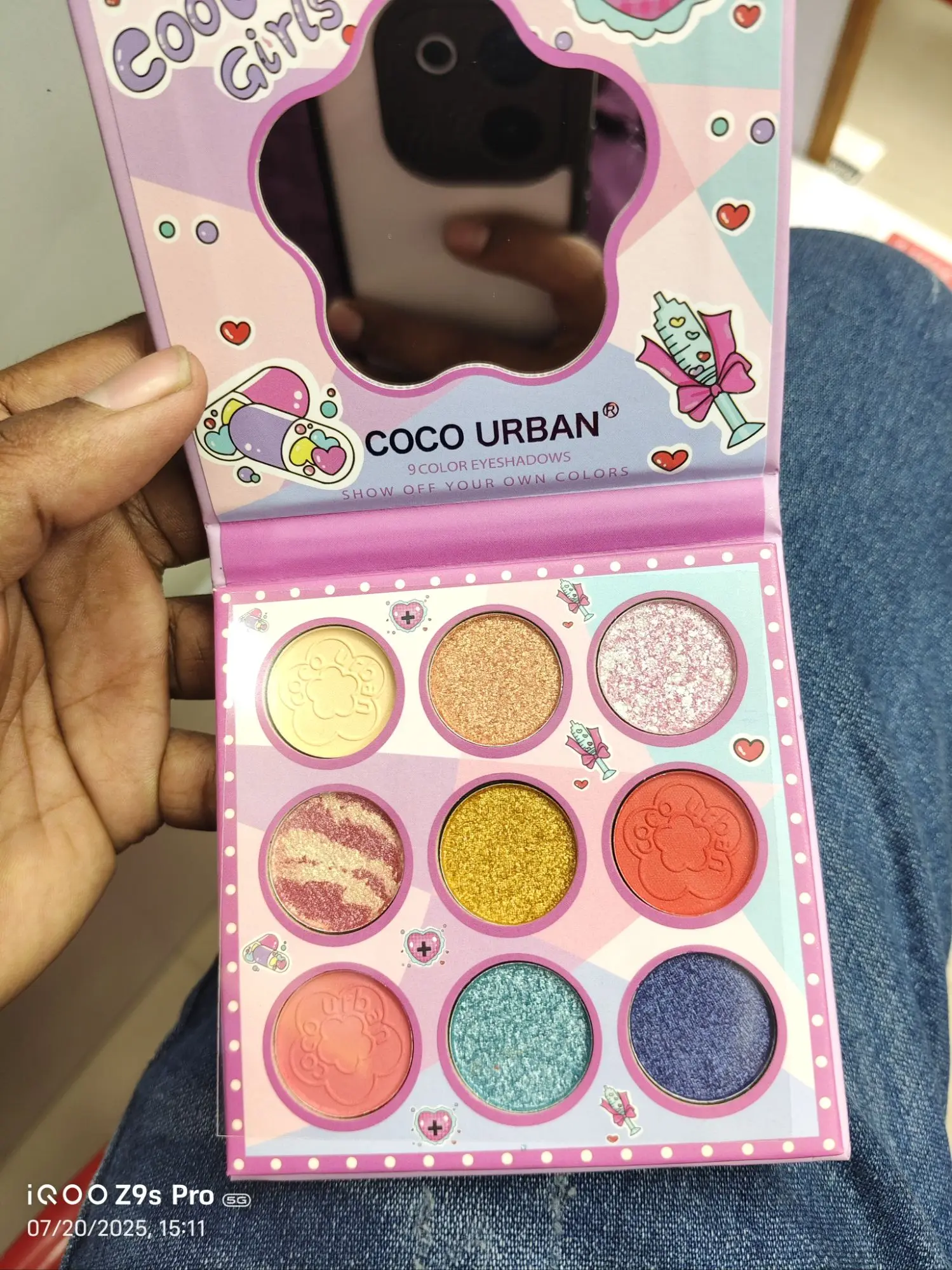 Picture of Boutique 9 Colors Eye Shadow Plate Shimmer Matte Shimmering Powder Sequels Makeup Palette Stage Makeup Eyeshadow Palette kunming