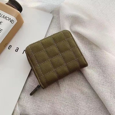 Picture of Mini Women's Short Zipper Zero Wallet Soft Leather Bag Anti-theft Feature Simple Classic Printed Cartoon Geometric Letter