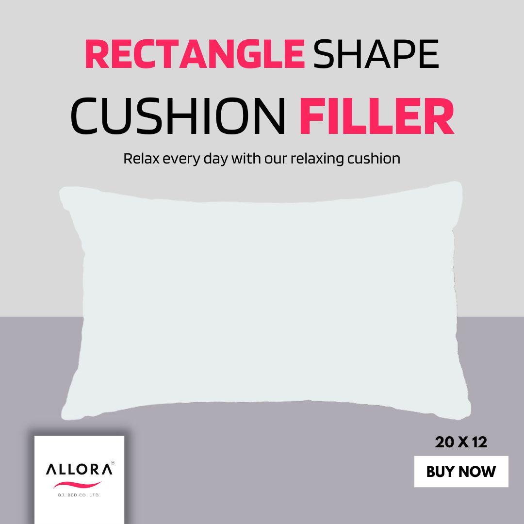 Rectangle Shape Fiber Filler Cushion (20x12)