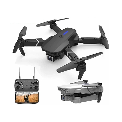 Picture of E88 Pro Dual Double Camera Drone - 2.4GHz Frequency WiFi Camera - Android App Operator with Double Battery & Carry Bag