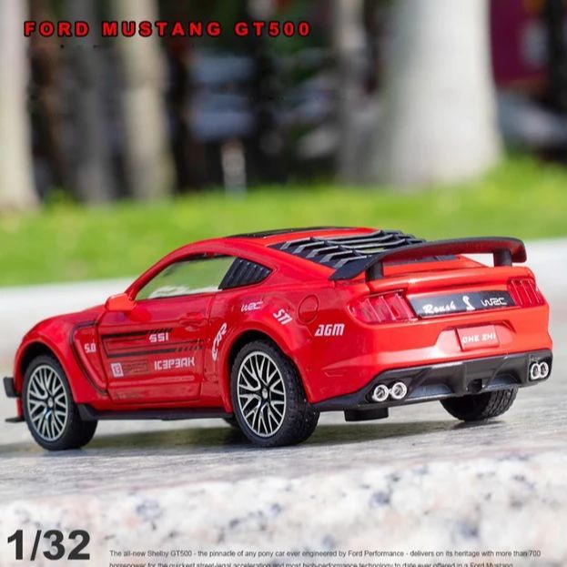 Picture of 1:32 Ford Mustang Gt500 Die cast car,  All part Openable & Ligh sound System.