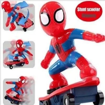 Picture of Spiderman Stunt Skate Board toys for kids. Sliding Plate 3.