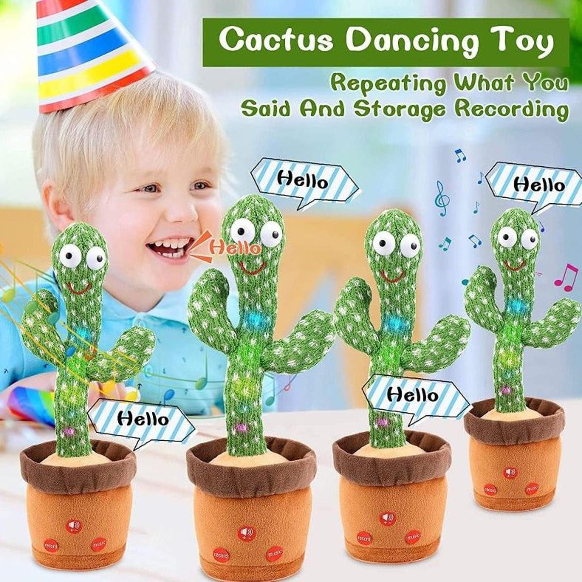 Picture of Rechargeable Talking &Dancing Cactus Toys, 120 Multi Song , Music.