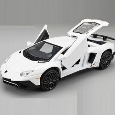 Picture of 1:32 Lamborghini Aventador LP-750.  Die Cast Car.  Light Music & Pull Back Fiction .