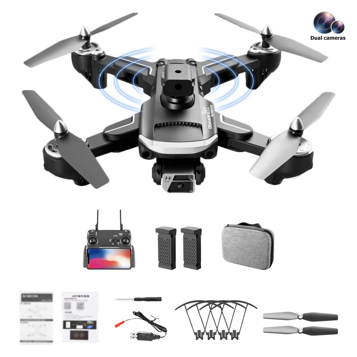 Picture of S97 Dual Camera Drone, With Double Battery,Rotating Camera, sensor protect and Wifi UFO apps Operator