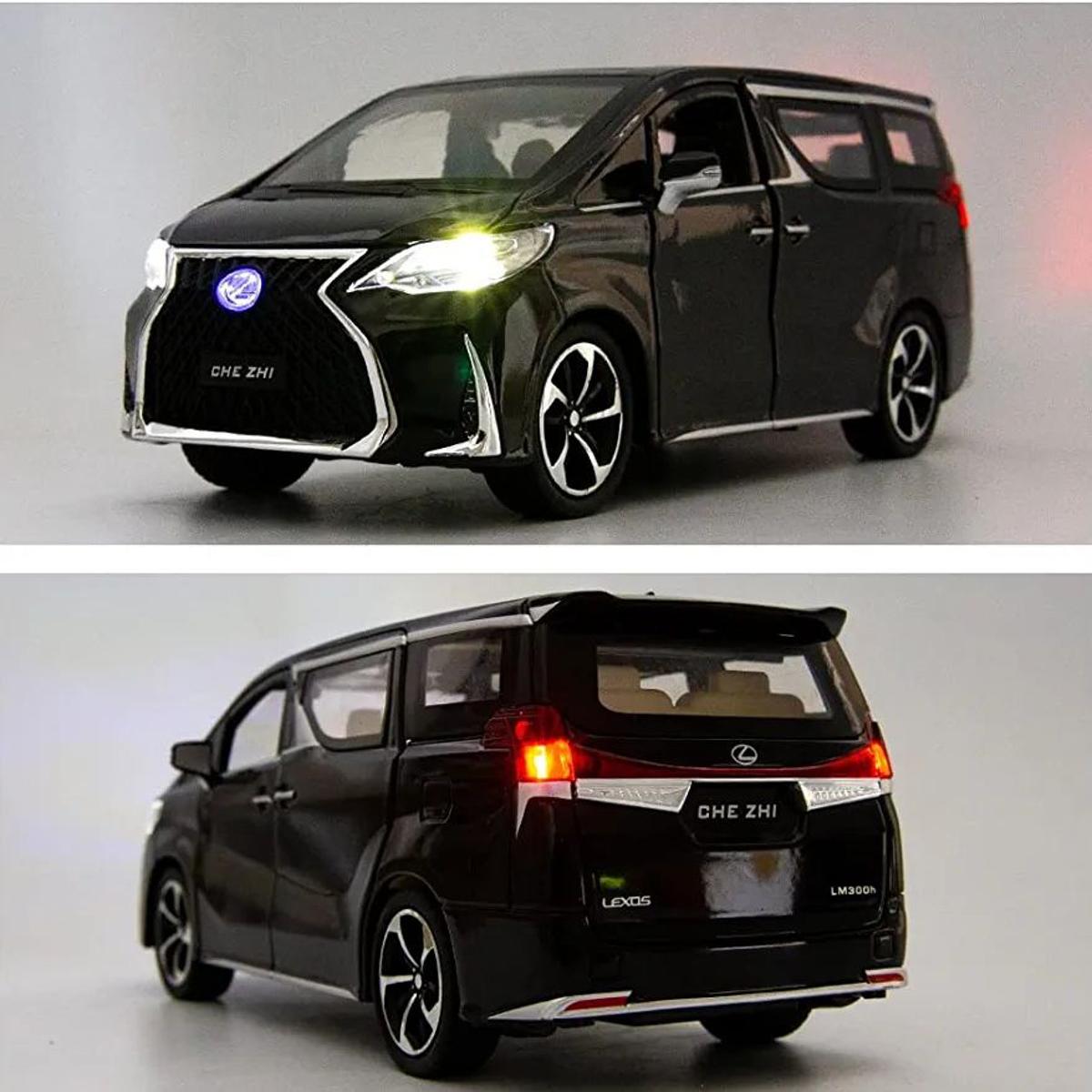 Picture of 1:24 Lexus LM300h Die Cast Model Car.All part openable Light music & Pull Back Fiction.  manufacture CHE ZHE