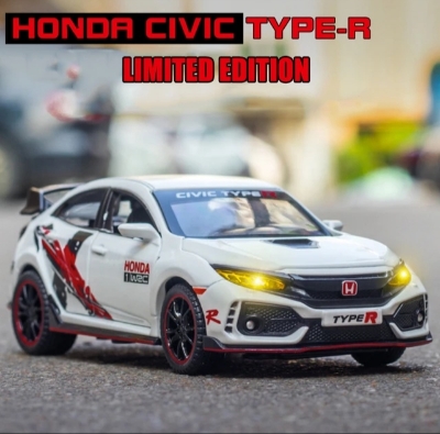 Picture of Honda Civic Type-R Limited Edition. 1:32 Die Cast Model Car, With Pull back Fiction & Light Music.