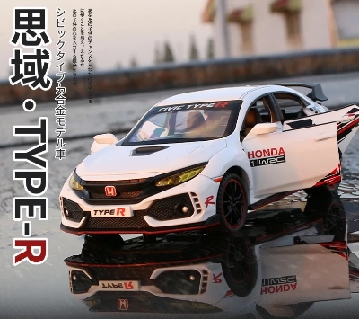 Picture of Honda Civic Type-R Limited Edition. 1:32 Die Cast Model Car, With Pull back Fiction & Light Music.