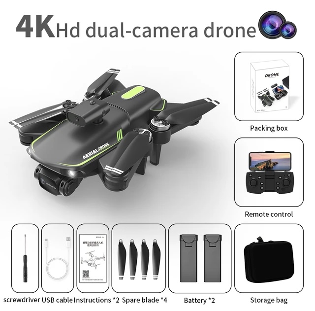 Picture of F166 Brushless motor, Dual Camera Dual Battery Sensor Drone, With 1800mah Double Battery.