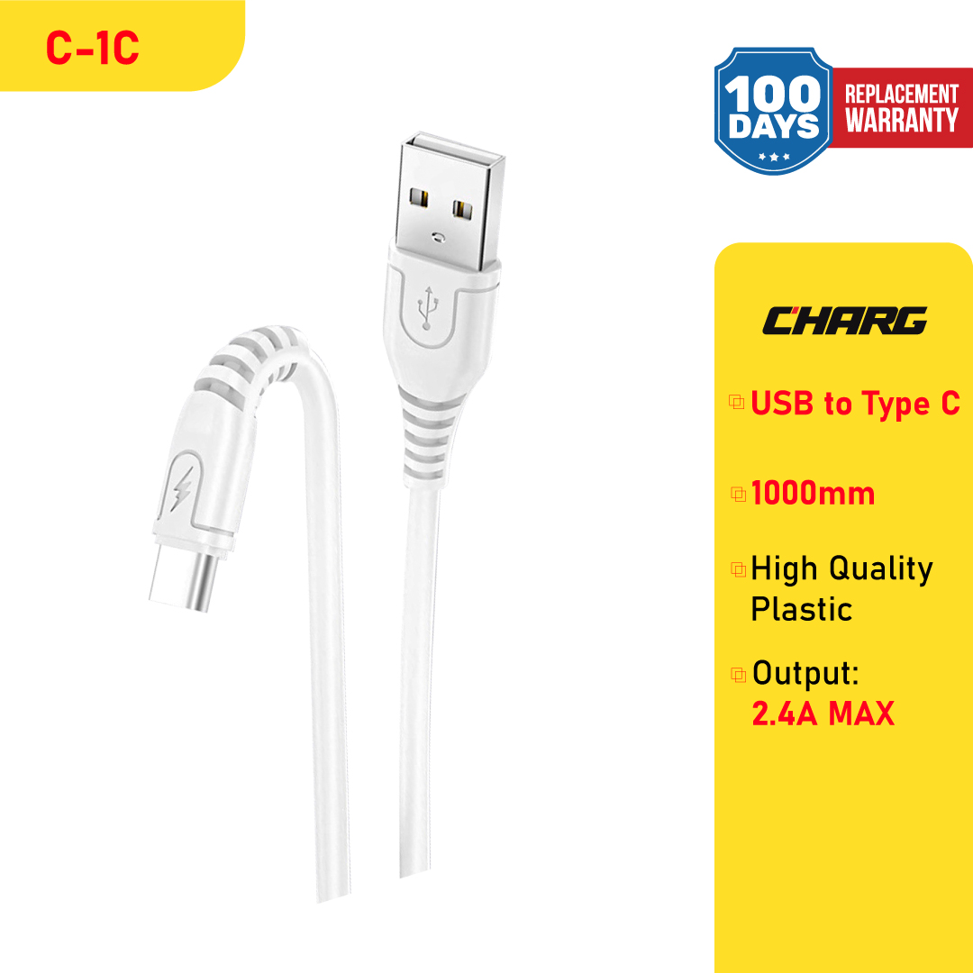 Picture of CHARG C-1C USB to Type C 2.4A Data Cable
