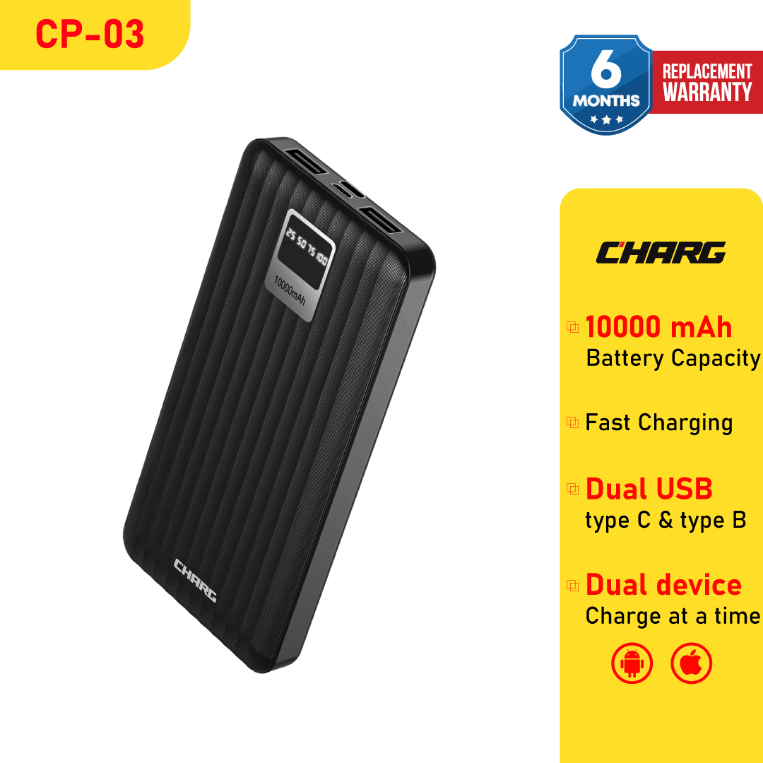 Picture of CHARG CP-03 10000 mAh 10W Power Bank
