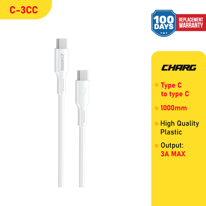 Picture of CHARG C-3CC Type C to Type C 1M Data Cable