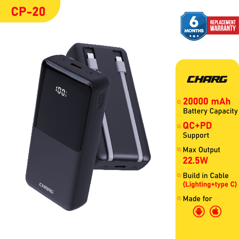 Picture of CHARG CP-20 20000 mAh 22.5W Fast Charging Power Bank